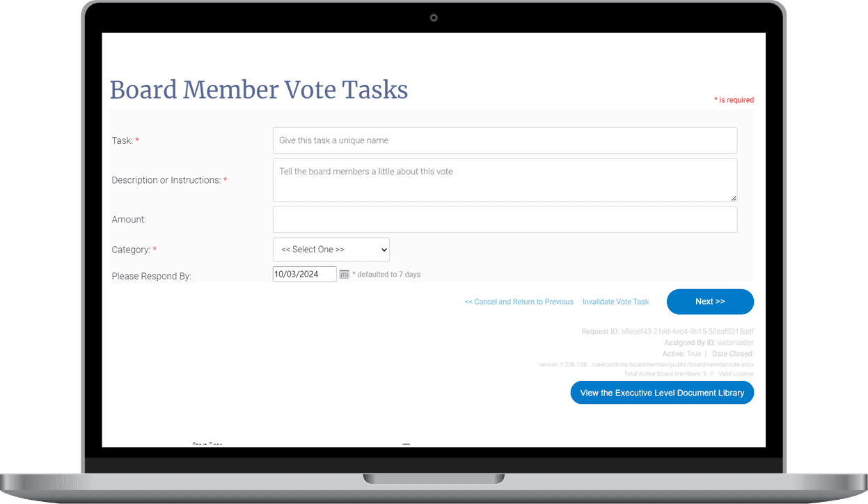 a screenshot of an acc form on a laptop