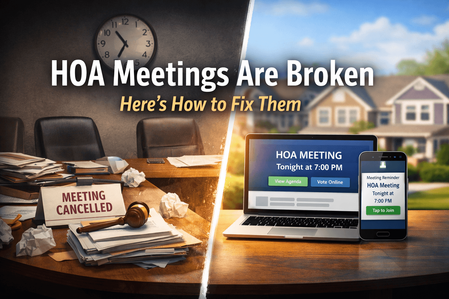 HOA Meetings Are Broken — How to Fix Them with Better Technology